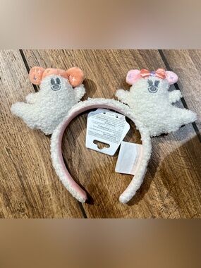 Disney Parks 2026 Halloween Pastel Cutie Mickey & Minnie Ghost Headband